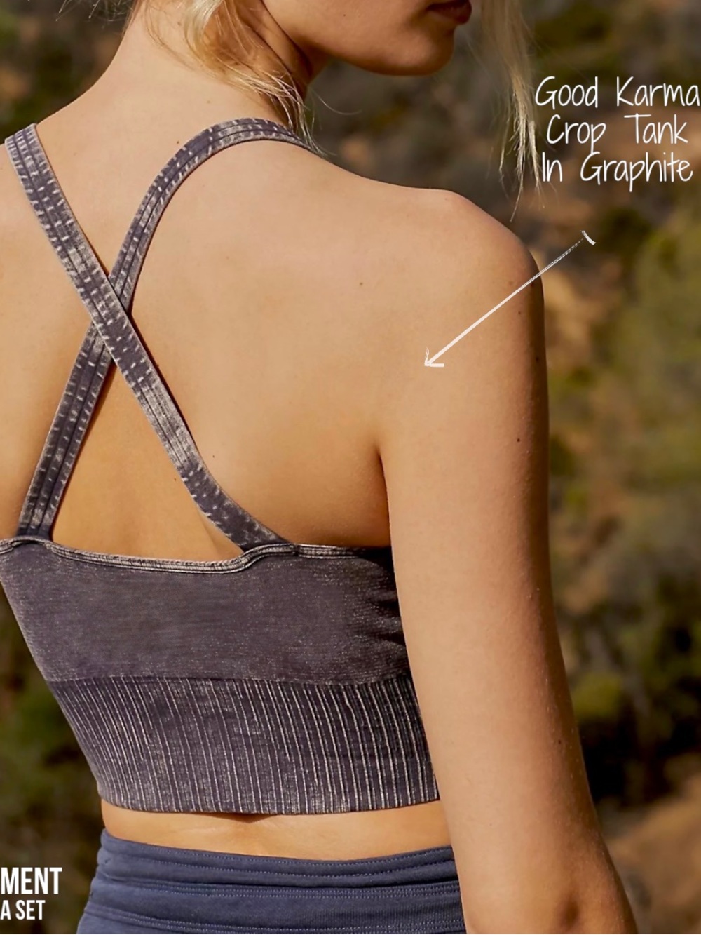 GOOD KARMA CROP TANK/BRA VARIETY RESERVED - Picture 8 of 15